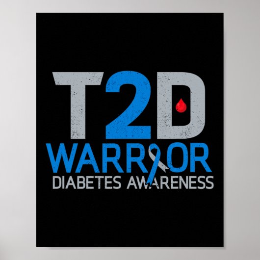 T2Dウォリアー 糖尿病啓発 2型糖尿病イチジク ポスター (正面)