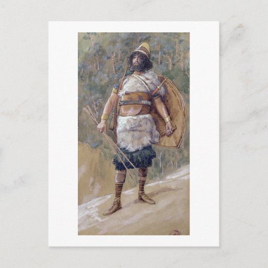 T30121旧約聖書の戦士(紙付き) ポストカード (正面)