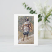 T30121旧約聖書の戦士(紙付き) ポストカード (スタンド正面)