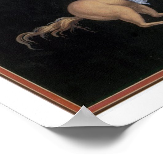 T31144 Chiron Instructing Achilles in the Art of M ポスター (角)