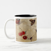 T31567さまざまな昆虫、フルーツおよびAnimaの勉強 ツートーンマグカップ (左)