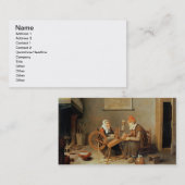 T31883回転の老女を持つインテリア 名刺 (正面/裏面)