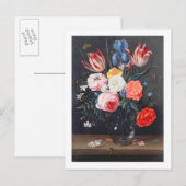 T32511まだ花の花瓶の寿命, 1661 (参照) ポストカード (正面/裏面)
