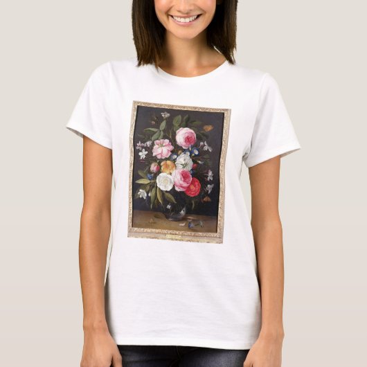 T32512 Still Life of Flowers in a Bevener, 1661 （参 Tシャツ (正面)
