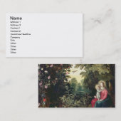 T32789景色(パネルのマドンナそして子供 名刺 (正面/裏面)