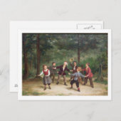 T33268 Blind Man's Buff 91316me; children; 遊's ポストカード (正面/裏面)