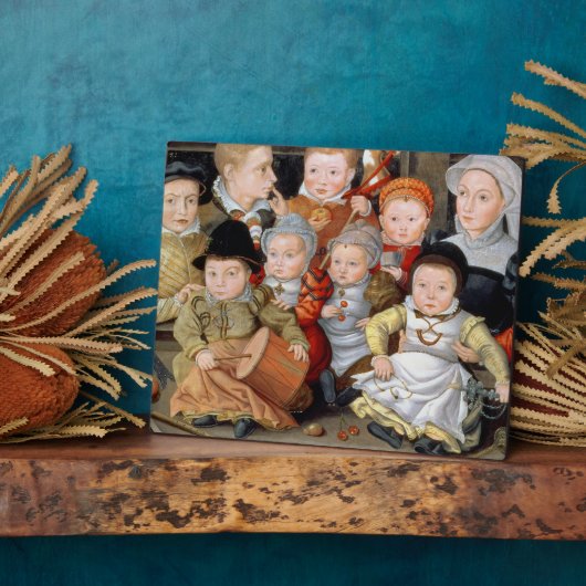 T33337母親の8人のポートレート フォトプラーク (側面)