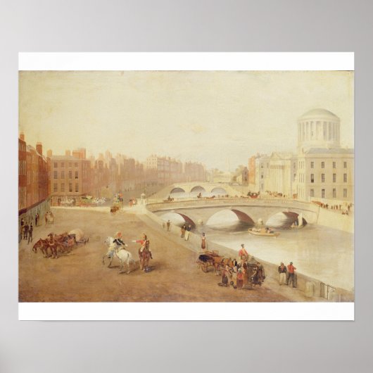 T34018 Riffey and Law Courts, Dublin ポスター (正面)