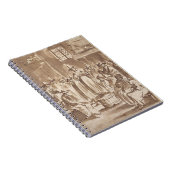 T34029クエーカー教徒の祈祷会(紙のペン及びインク ノートブック (右側)