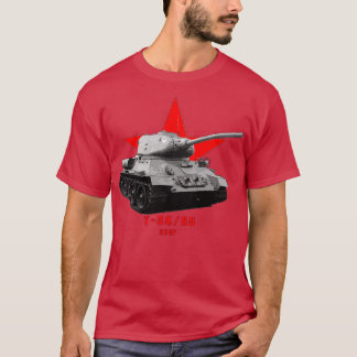 T3485 Military tank WW2 Tシャツ