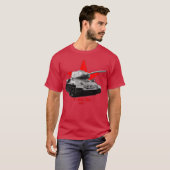 T3485 Military tank WW2 Tシャツ (正面フル)