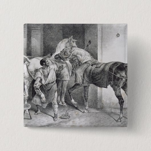 T34894英国の蹄鉄工1822年(litho) 缶バッジ (正面)