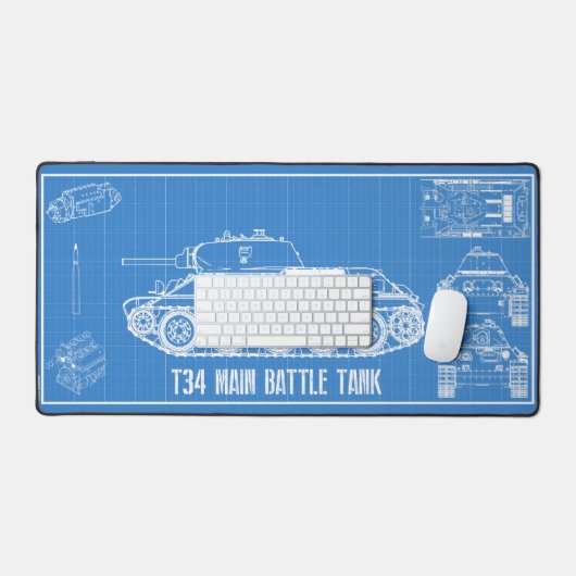 t34 デスクマット (キーボード&マウス)