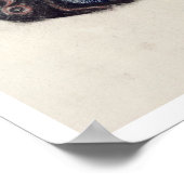 T35228犬(パステルオン紙) ポスター (角)