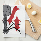 T4バクテリオファージ キッチンタオル (四つ折り)