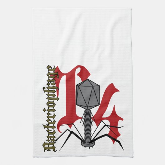 T4バクテリオファージ キッチンタオル (縦)