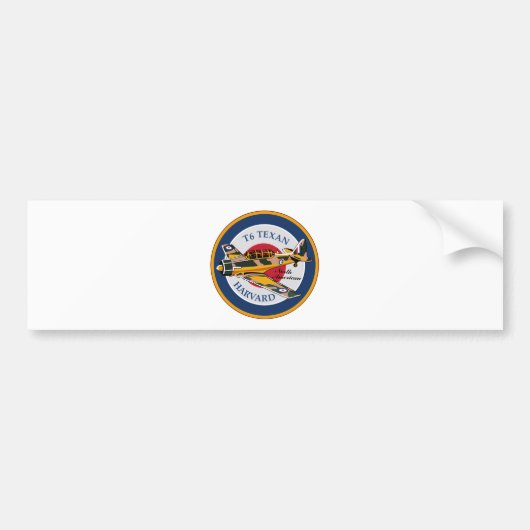 T6テキサス州のハーバード北米人Abzeichen バンパーステッカー (正面)