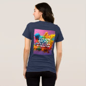 T.シャツが私の薬の限界を超えている トライブレンドＴシャツ (裏面全面)