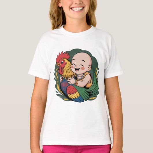 T-シャツ | クロエベビーハグズザルースター Tシャツ (正面)
