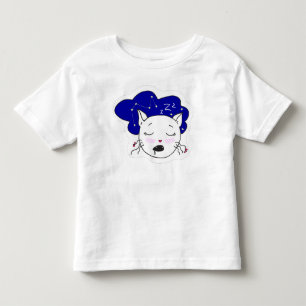 T-シャツ.トレンディーカスタマイズのスリップまたは滑ること幸せな猫。Zzz トドラーTシャツ