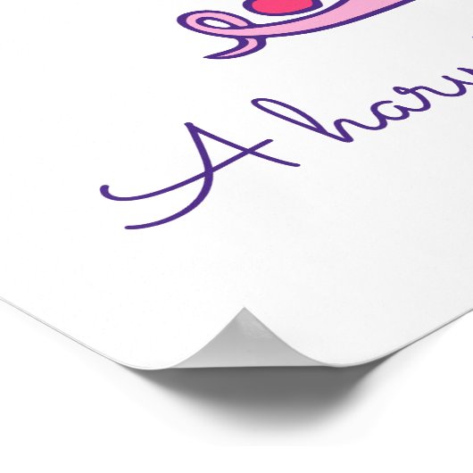 T テレーズのイニシャル落書きアート名前の意味 ポスター (角)