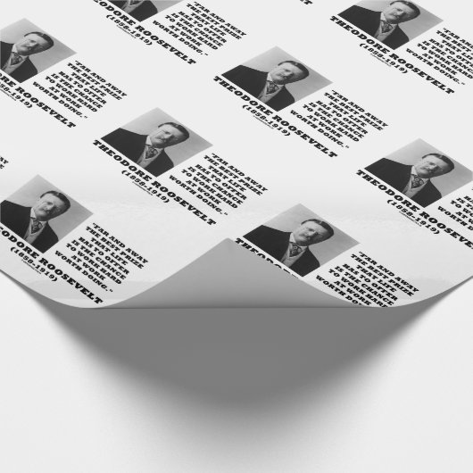 T.ルーズベルトPrizeのチャンスの仕事のハードワークのすること ラッピングペーパー (角)