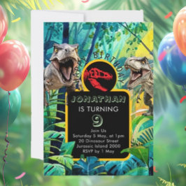 T-レックスタキュラ誕生日 招待状