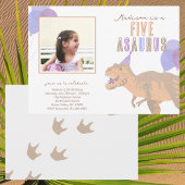 T-レックスタンフォトエイジドビアンバースデーパーティー 招待状