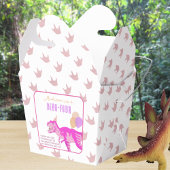 T-レックスピンクサンキューユー誕生日ディノパーティー フェイバーボックス