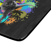 T-レックス恐竜ジュラ紀の汚れ絵を描の爬虫類 カッティングボード (角)