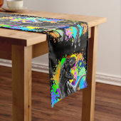 T-レックス恐竜ジュラ紀の汚れ絵を描の爬虫類 ショートテーブルランナー (インサイチュ)