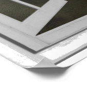 T-レックス恐竜3D写真効果偽窓 ポスター (角)