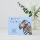 T-レックス誕生日招待状 招待状 (スタンド正面)