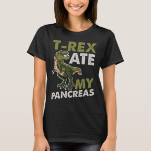 T-レックス食べの私の膵臓糖尿病Dinoファン Tシャツ