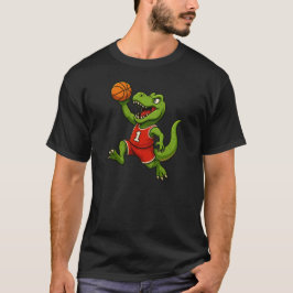 T-レックス・ダンク: バスケットボールの恐竜 Tシャツ
