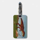 T-レックス・ヴェロキラプタ ラゲッジタグ (裏面縦)