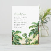 T-レックス 恐竜の誕生日 招待状 (スタンド正面)