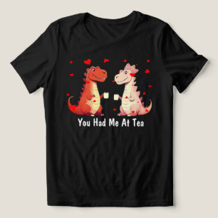 T-レックスDinasaur Tee、あなたは私を持っていたバレンタイン トライブレンドTシャツ
