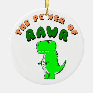 T-レックスRawrのパワー セラミックオーナメント