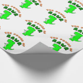 T-レックスRawrのパワー ラッピングペーパー (角)