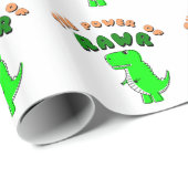 T-レックスRawrのパワー ラッピングペーパー (ロールコーナー)