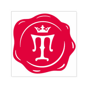 T -旧式なワックスのシールのゴシック様式王冠の大文字 セルフインキングスタンプ