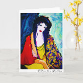 T.野鳥捕獲者ヘイリー著ローラのベレー帽 カード (黄色い花)