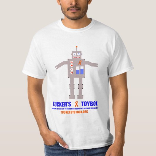 t (17; 19)ロボットTuckerのToyboxのワイシャツ Tシャツ (正面)