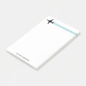 T-1 Jayhawk Training Jet ストライプのカスタム Notepad ポストイット (アングル)