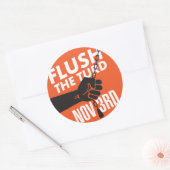 T*** 3インチステッカーのフラッシュ ラウンドシール (封筒)