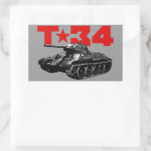T-34 長方形シール (バッグ)