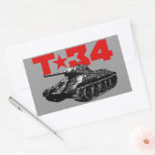 T-34 長方形シール (封筒)