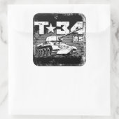 T-34-85ソ連中戦車 スクエアシール (バッグ)