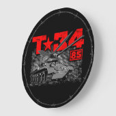 T-34-85ソ連中戦車 ラージ壁時計 (傾斜)